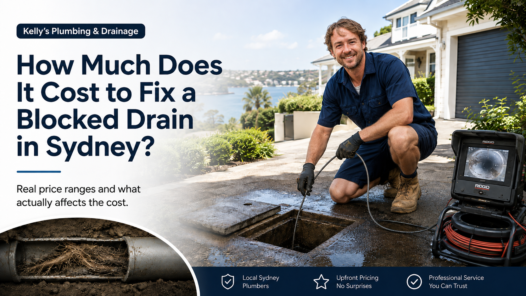 How much does it cost to fix a blocked drain in Sydney?